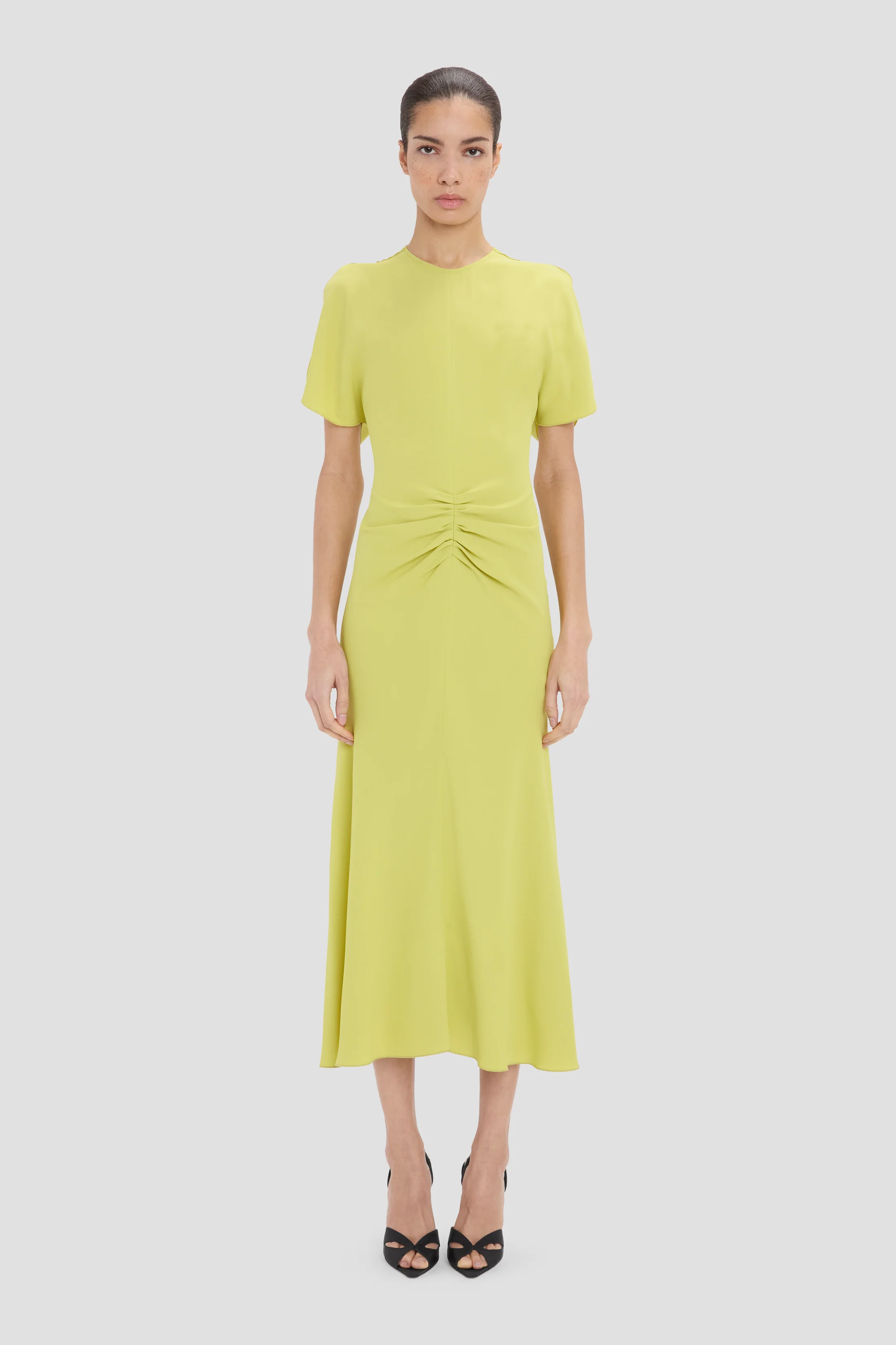 Bela Midi Dress In Yellow