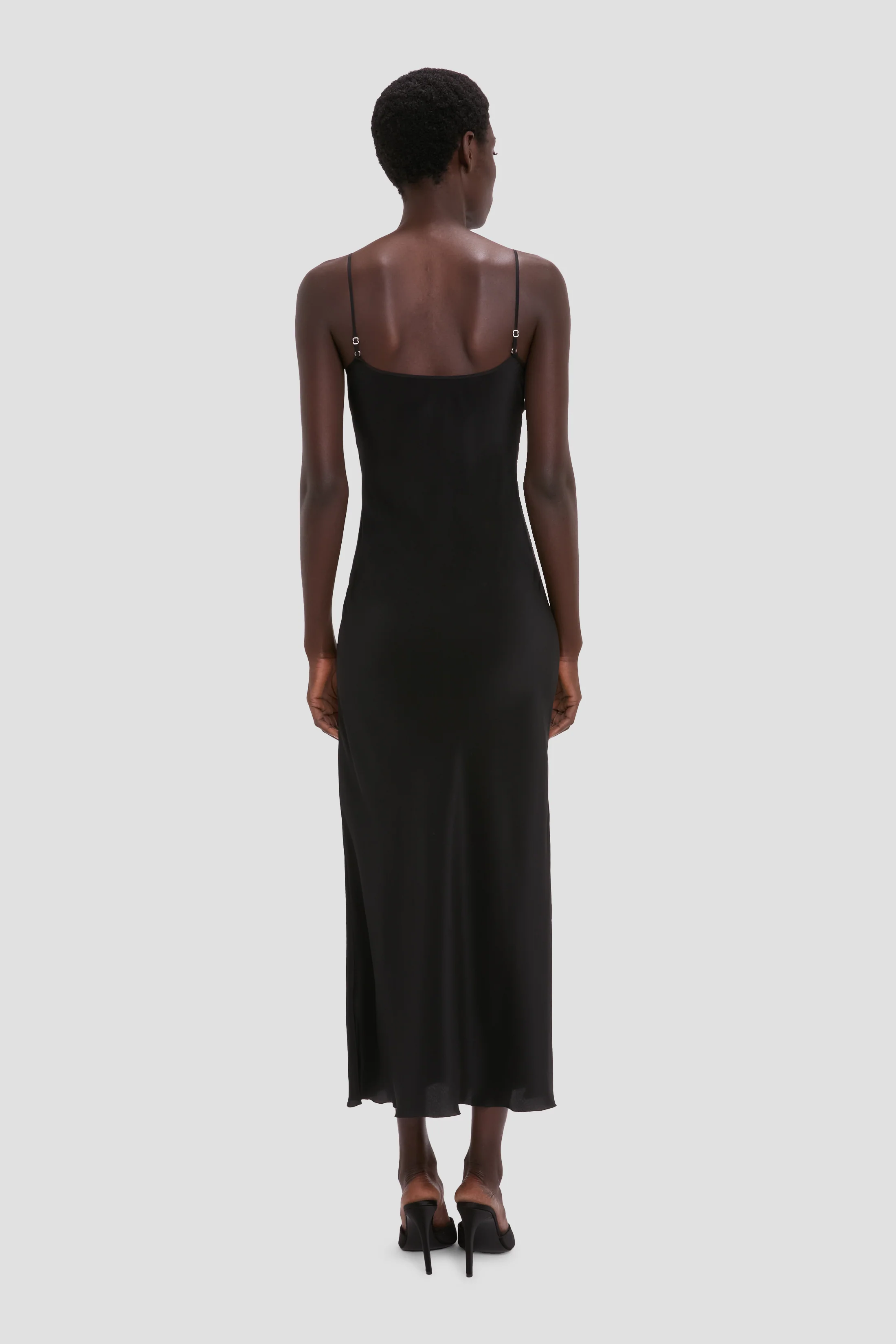 Cami Midi Dress In Black