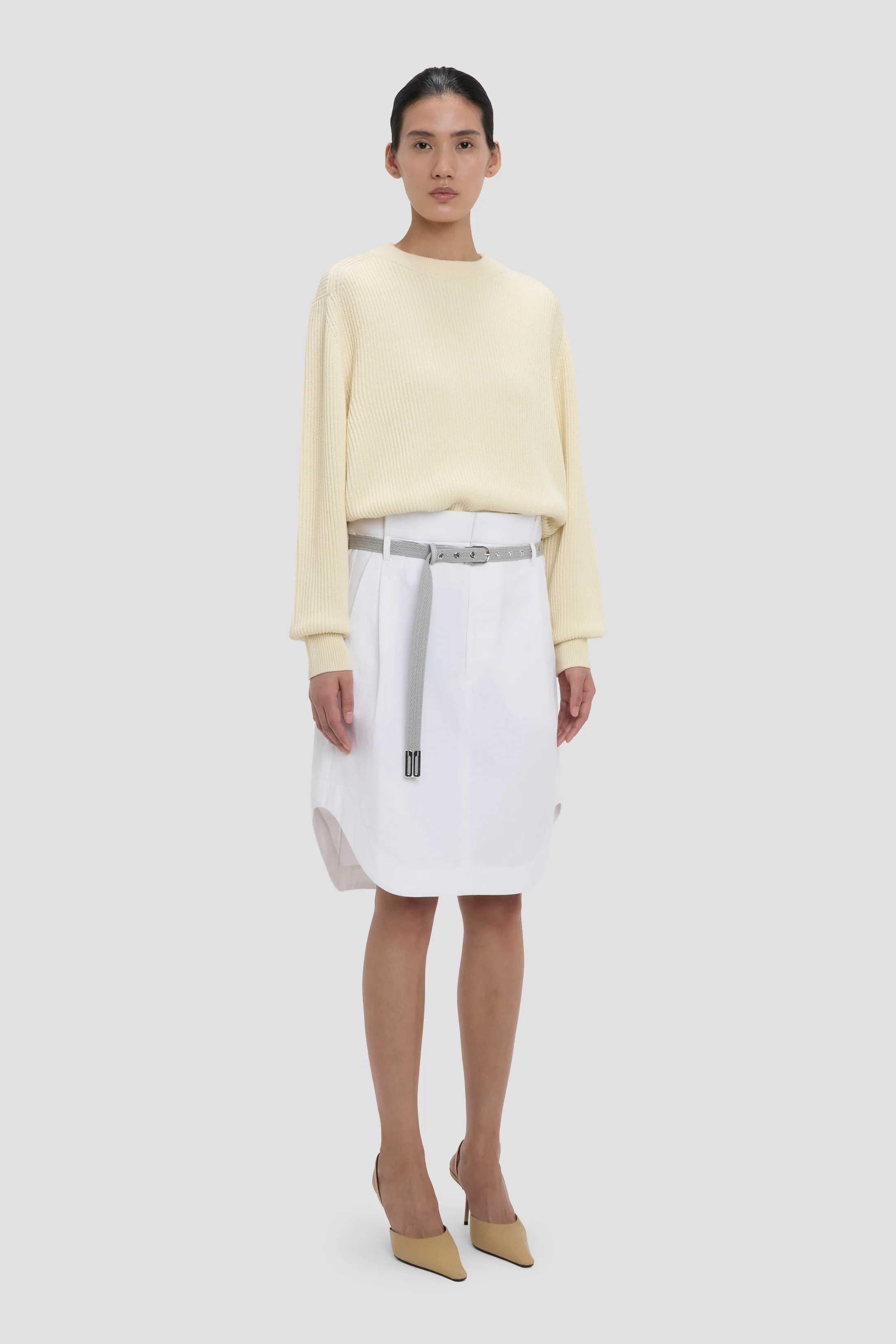 Cargo Skirt In Optic White