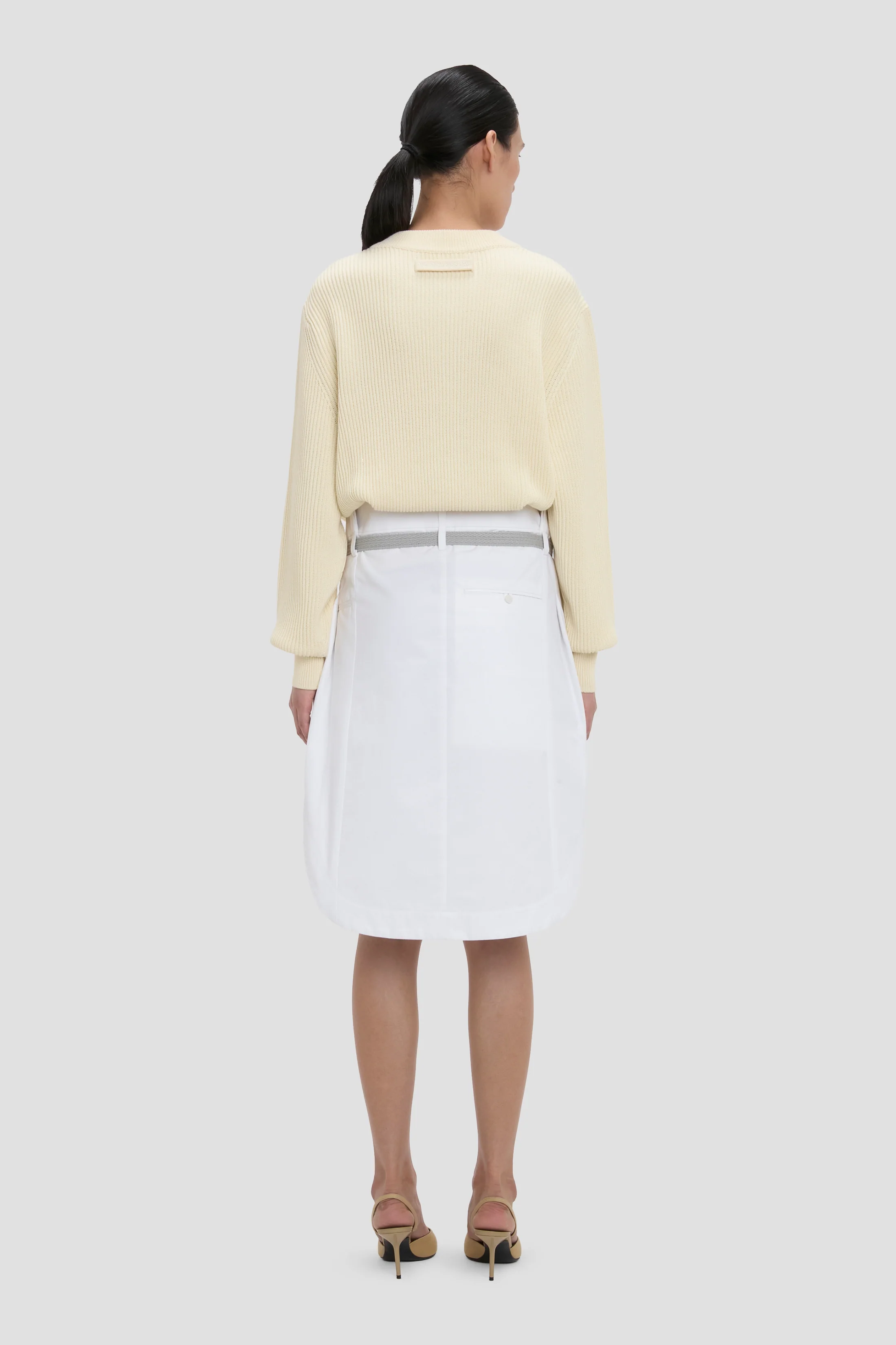 Cargo Skirt In Optic White