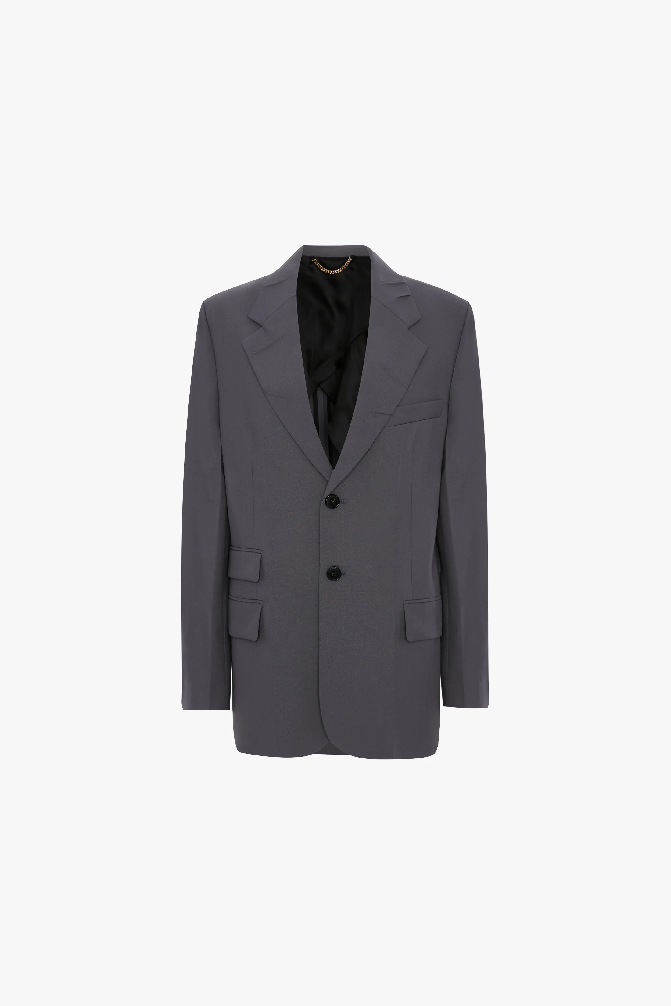 Notched Lapel Jacket In Flint