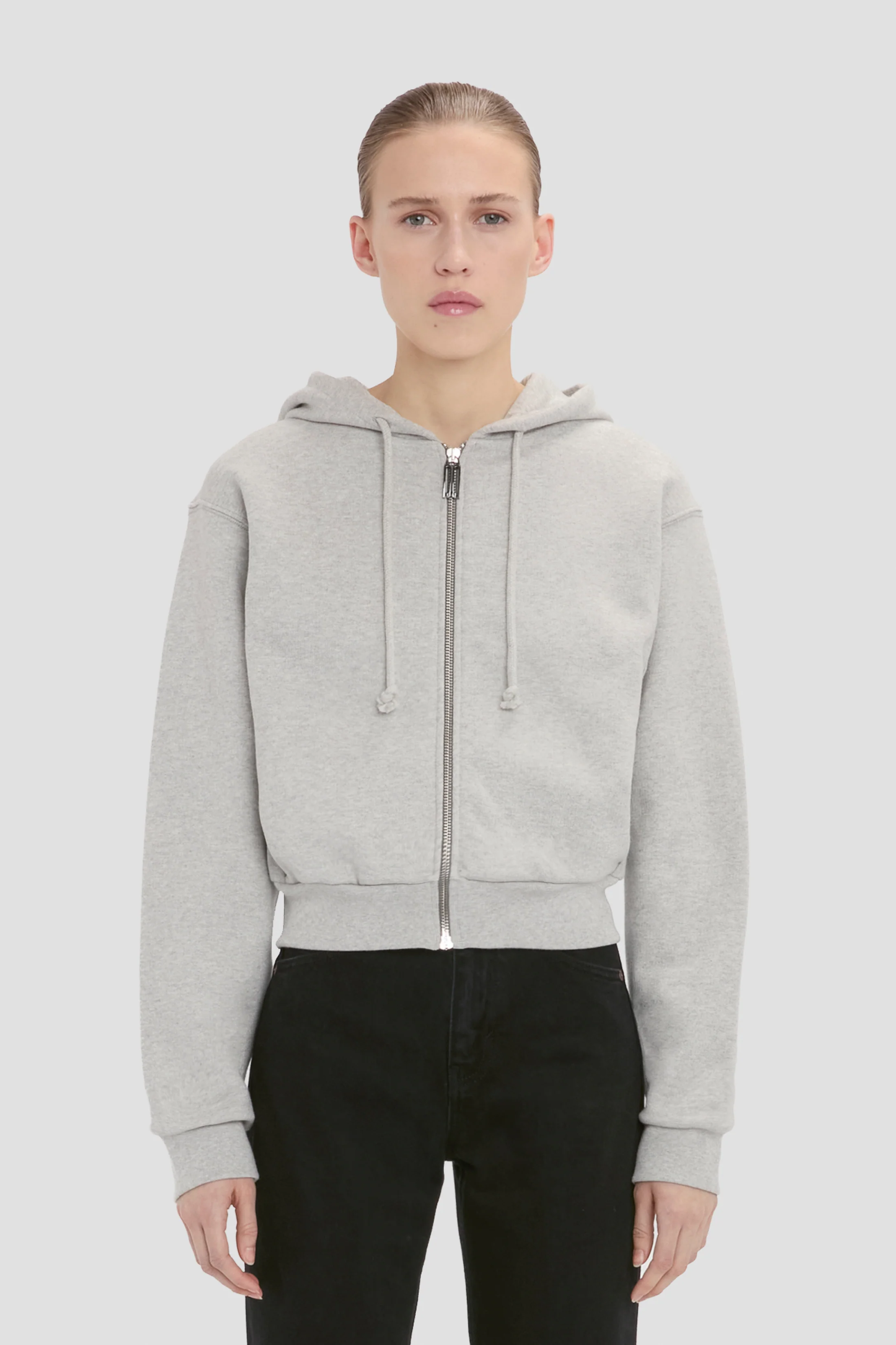 688-full-zip-hoodie-in-grey-marl-1.webp Full Zip Hoodie In Grey Marl