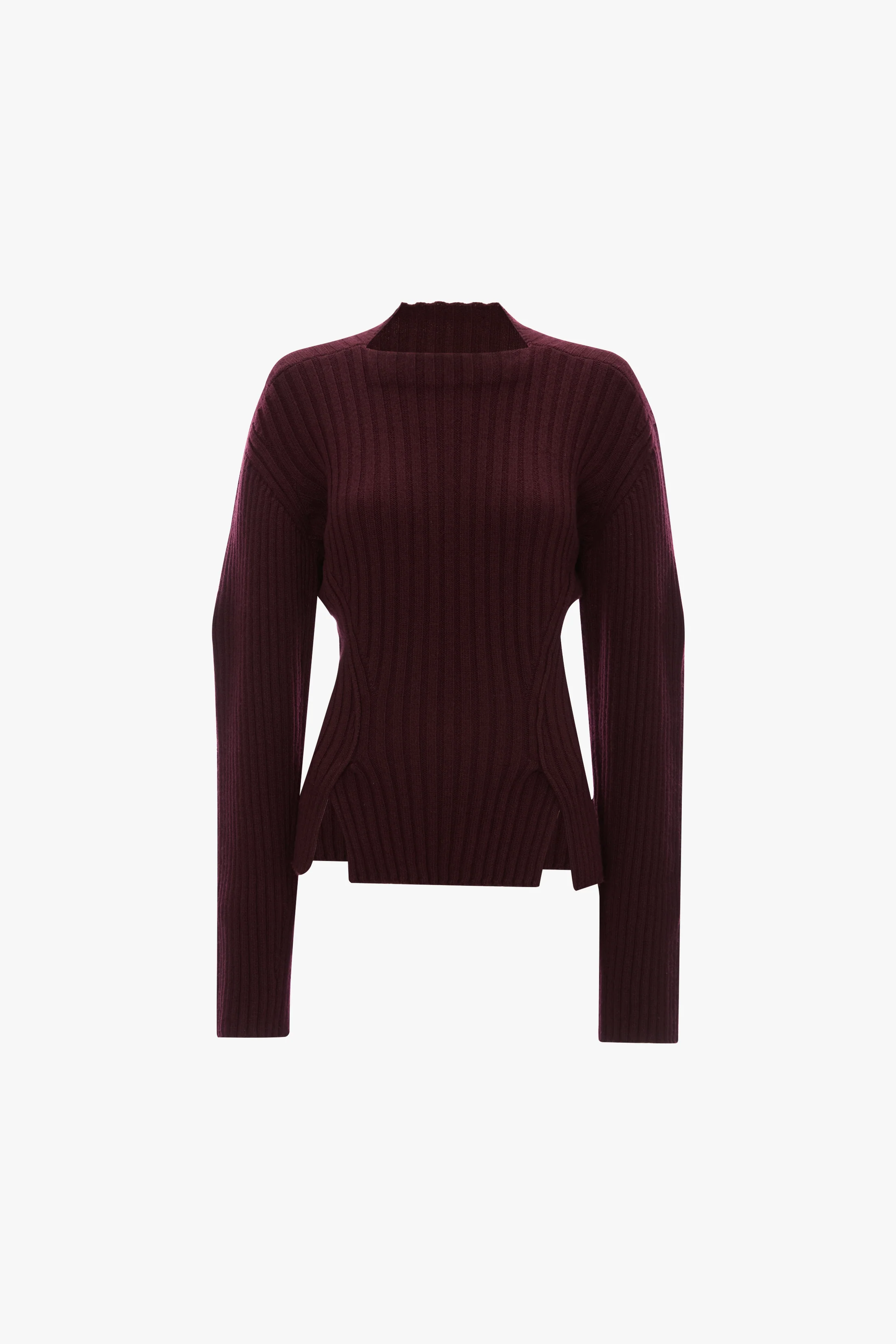 Ribbed Jumper In Acai